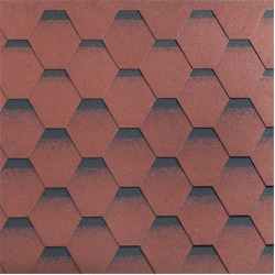 Гибкая черепица Katepal Katrilli (осенне-красный) 3м.кв.